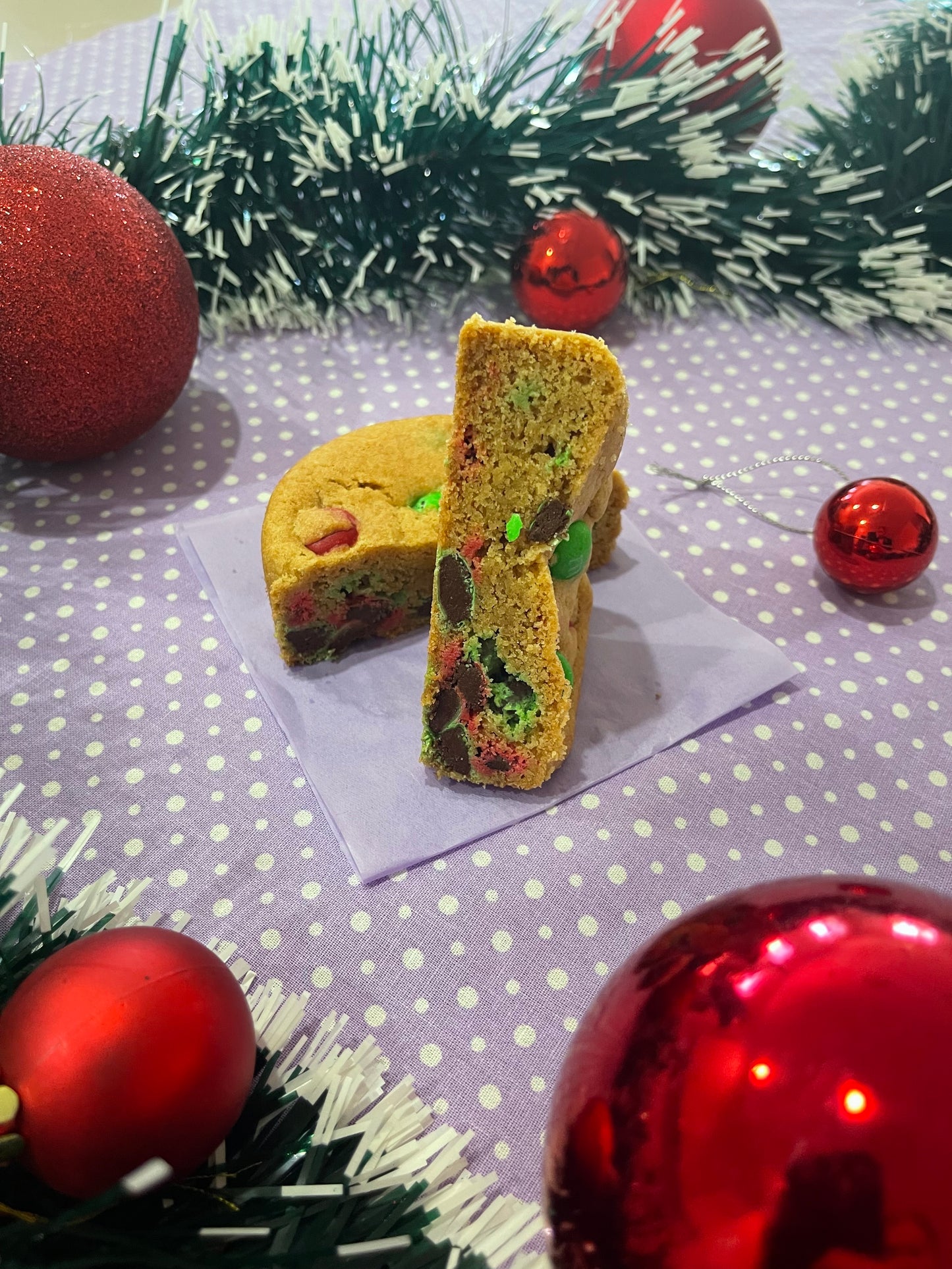 Christmas M&Ms Cookie